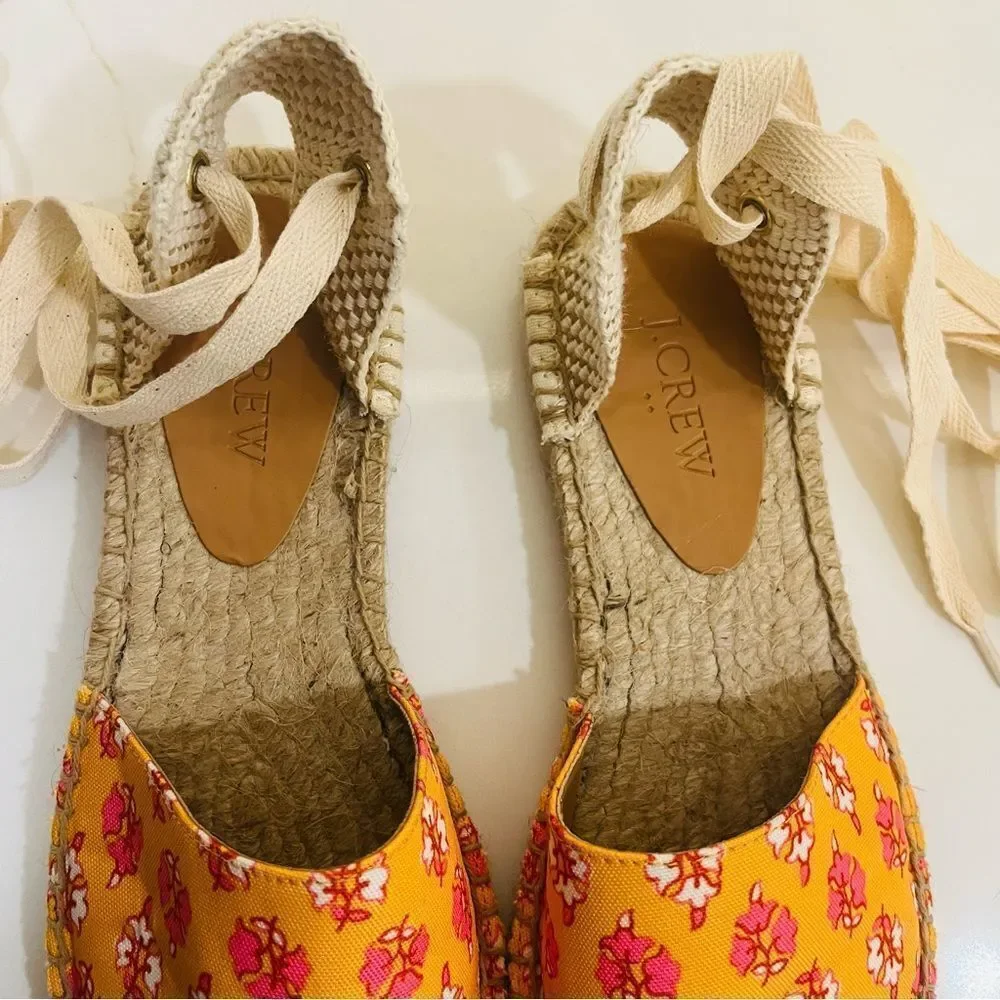 J. Crew Floral Espadrilles
